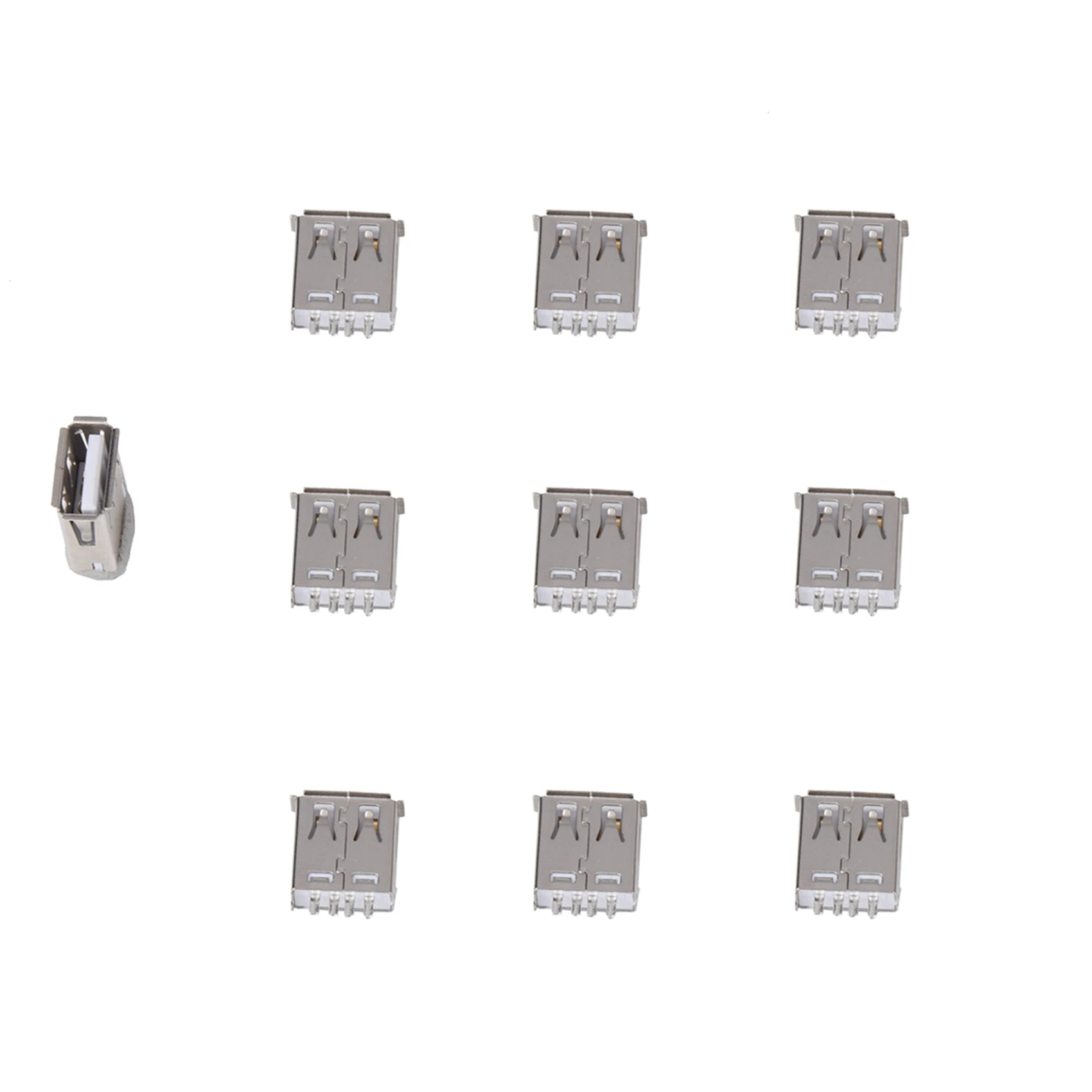 AB46-20 Pcs Solda Reta Tipo USB Um Conector Jack Fêmea