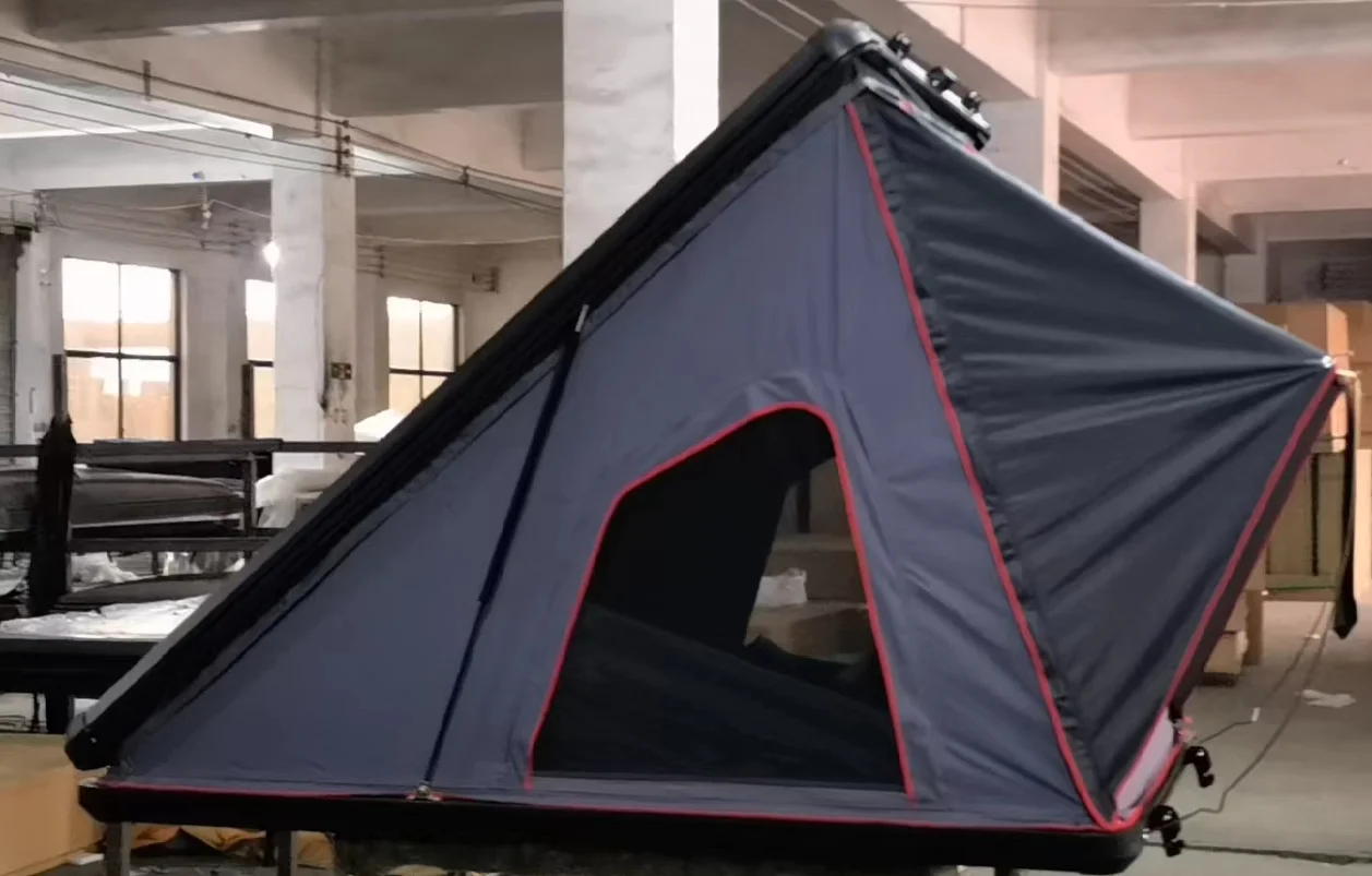 

Jetshark Hard Shell Rooftop Tent Aluminium Camping Outdoor Triangle Tent 1-2 Person 4x4 Offroad Car Roof Top Tent For Car