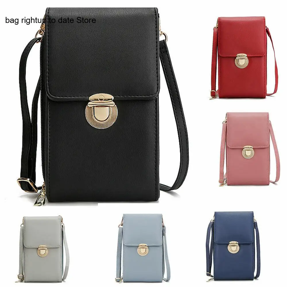 Retro Pure Color Korean Version Versatile Shoulder Crossbody Bag Summer Mini Phone Vertical Women's Bag