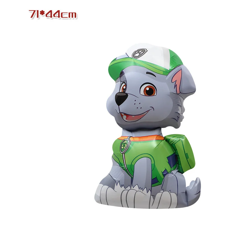 45 Zoll Riesiger Stehender Paw Patrol Ballon Cartoon Chase Folienballon für Kinder Jungen Geburtstagsparty Deko Paw Patrol Themen-Zubehör