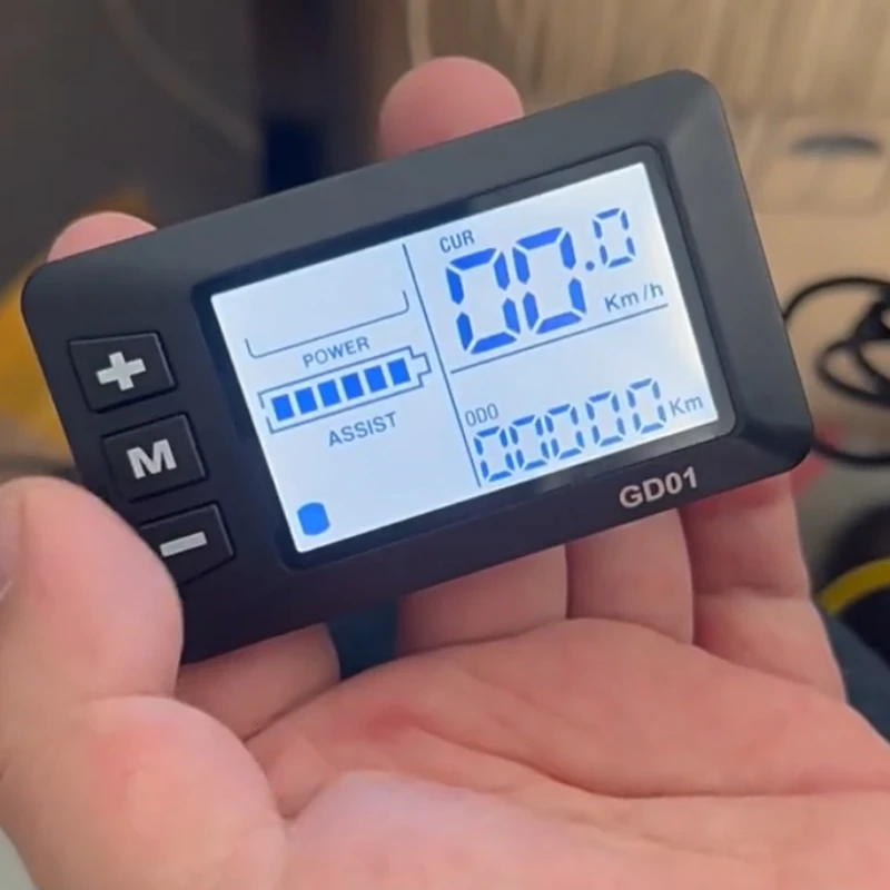 GD01 bicycle LCD instrument, five-core waterproof LCD display 24V36V48V lithium battery modification accessories