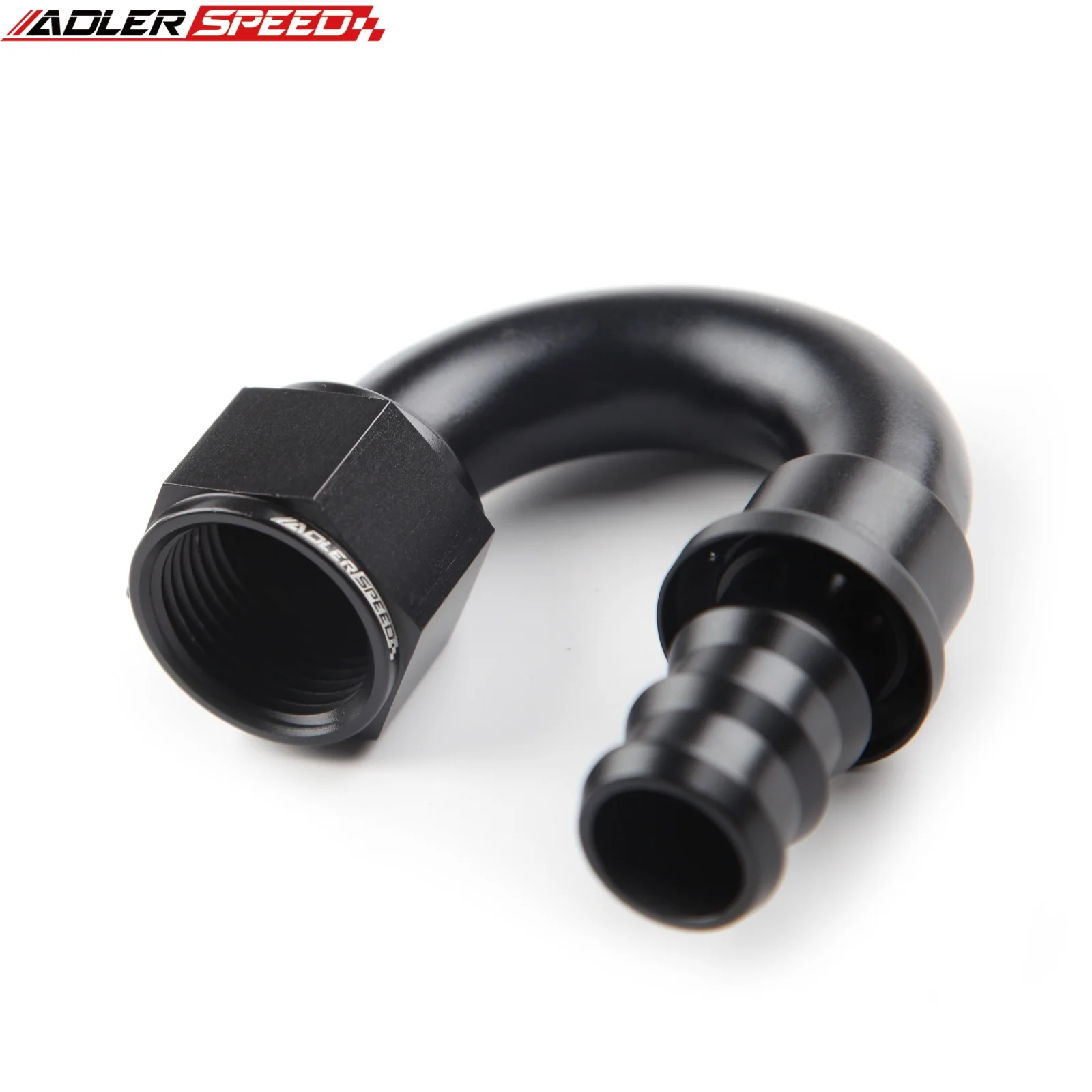 1pcs AN4 AN6 AN8 AN10 AN12 AN16 Push-on Hose End Fittings Fuel Oil Cooler Hose Fitting 180 Degree Reusable Connection Adapter