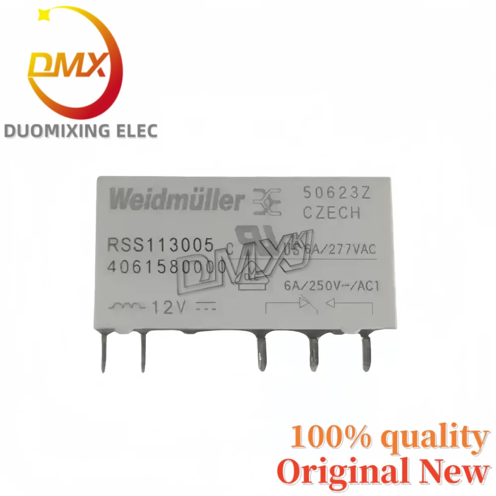 1-5PCS 100%New RSS113024 RSS113012 RSS113005 5Pin 6A 24V 12V 5V 41F type relay HF 41F-1Z-C2-1 Ultra-thin relay module base