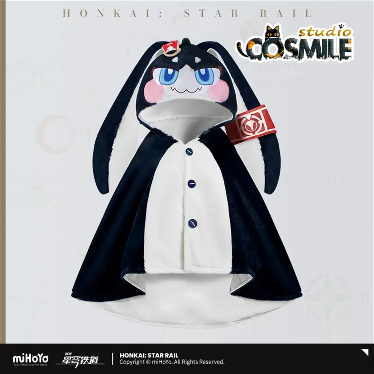 Official original Honkai: Star Rail Pom-Pom パム Pamu Conductor Rabbit Plush Shawl Blanket Home Cloak Cape Pajamas Sa