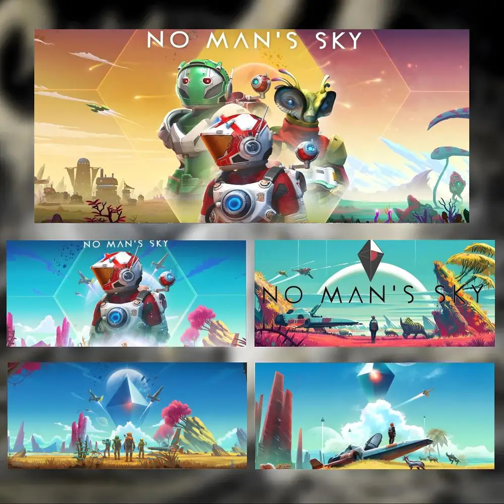 Vast Adventure Game N-No Man's Sky Mouse Pad Large Thick Desk Pad Stitched Edges Gaming Mouse Mat for PC