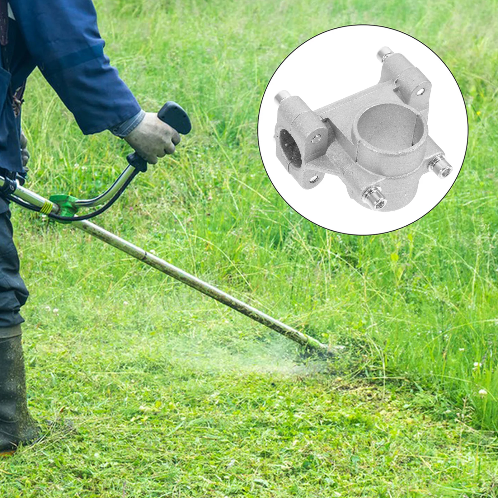 

Aluminum Alloy Handle Bracket Clamp 26Mm Push Lawn Durable Ergonomic Trimmer Edger Brush Cutter Mounting Base Adjustable Parts