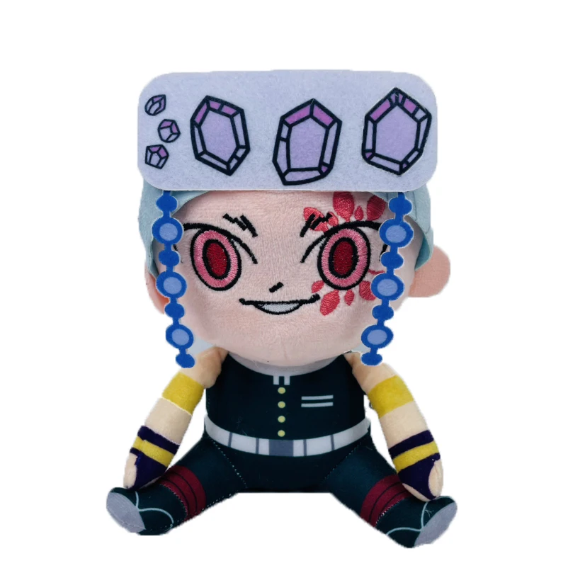 20cm Anime Demon Slayer Pluszowe zabawki Figurka z kreskówki Kyoumei Iguro Obanai Sanemi Uzui Tengen Lalka Wypchane pluszowe zabawki dla dzieci Bir