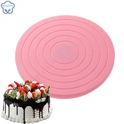 1 Uds. Tocadiscos giratorio antideslizante soporte redondo para pastel herramientas de decoración de pasteles mesa giratoria de cocina herramientas para hornear sartén DIY