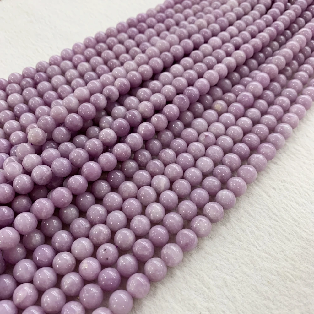 

Genuine Natural 6/8/10mmPurple Cloud Mother Stone Beads Round Loose Purple Mica Gem Stone Beads For Jewelry Making DIY Bracelet