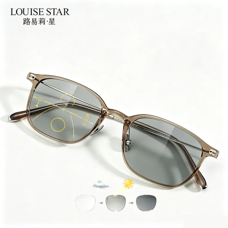 Progressive reading glasses photochromic reading glasses for women TR90 customizable prescription astigmatism glasses