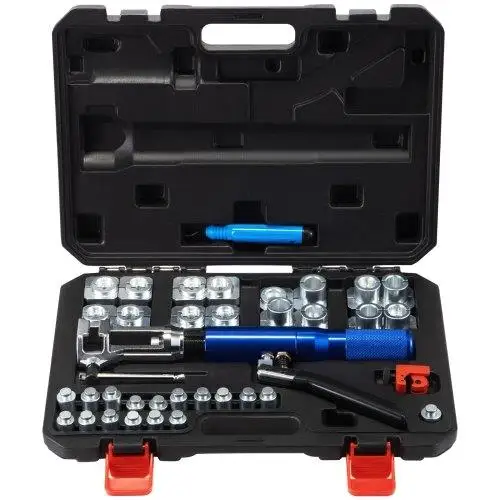 Hydraulic Flaring Tool Kit, 45° Double Flaring Tool, Brake Repair Brake Flaring Tools for 3 /16