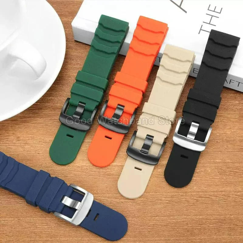 Outdoor Sports Silicone Watch Strap 22 24mm for Luminox 3805 3749 Desert Elite SEALs XS.3251 Series Watchband Accessories