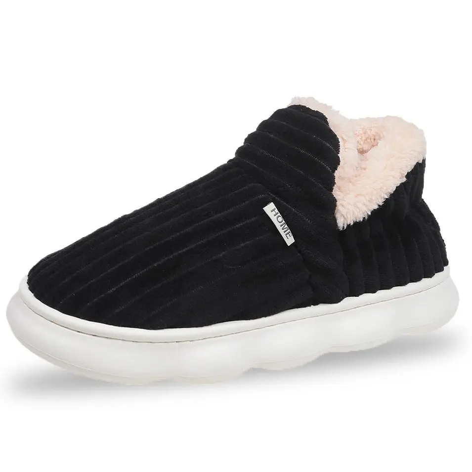 Winter Men Women Shoes Winter Short Plush Slippers Outdoor Fur Non-slip House Shoes Casual Fuzzy Soft Cozy Men Women Shoes