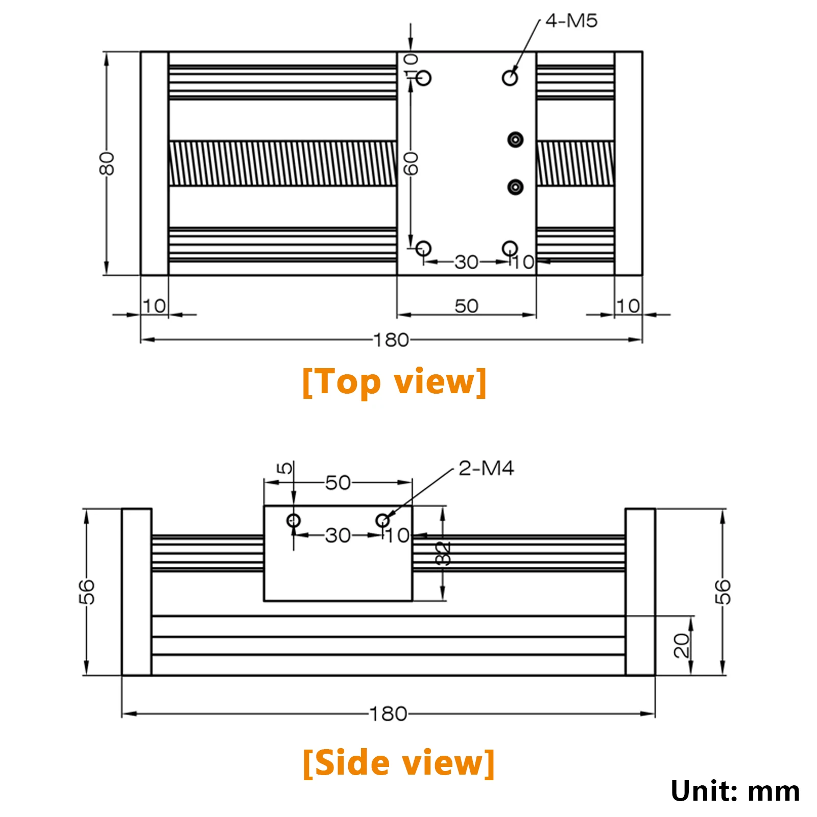 Imagem -04 - Manual Bola Parafuso Deslizante Tabela Linear Guia Módulo Atuador de Slide Linear de Alta Precisão Eixo Óptico Duplo Design de Manivela Sui