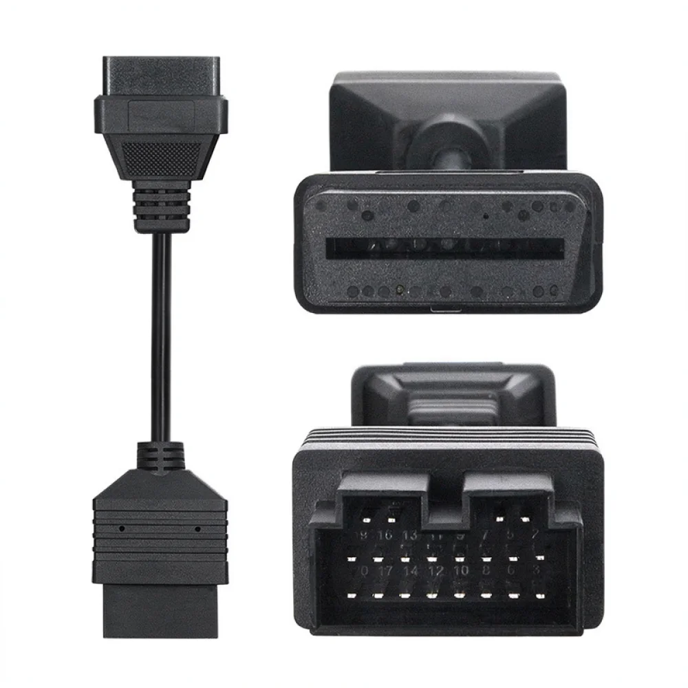 For KIA 20Pin To OBD2 16Pin Interface Cable Diagnostic Adapter Connector Auto Scan Lead Vehicle Repair Maintenance