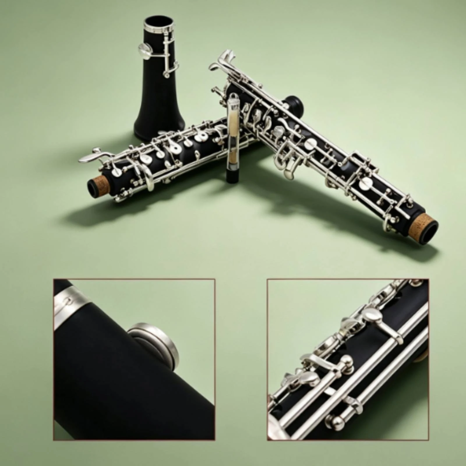 C Key Oboe High-Quality Semi-Automatic Oboe Woodwind Instrument Beginner-Friendly Easy to Carry for Beginners, Practice