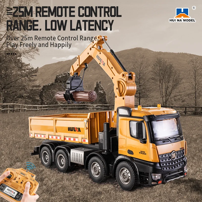 Huina 1538 RC ダンプトラック 1:14 26 チャンネル合金リモート