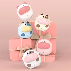 Cartoon Pig Cow Hand Warmer Mini USB Rechargeable Hand Warmer Fast Heating Constant Temperature with Light