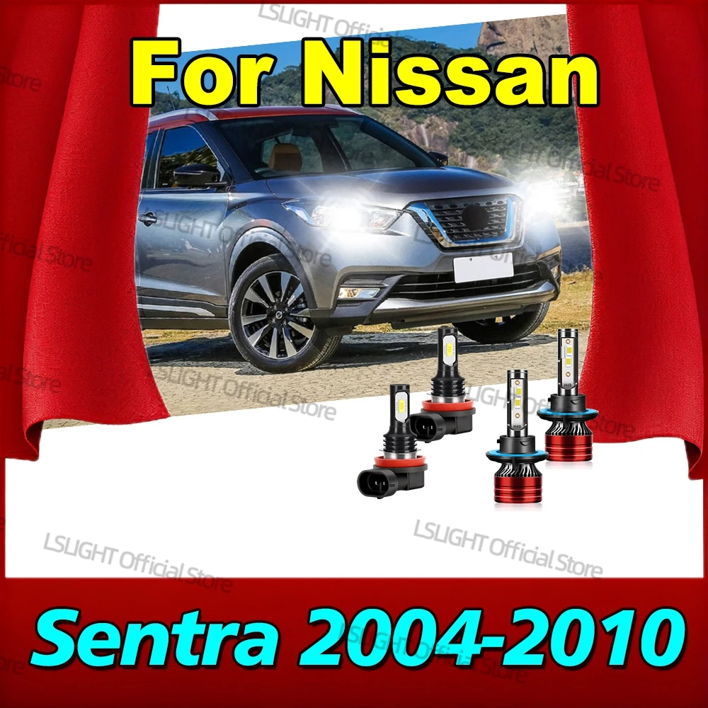 

2/4x For Nissan Sentra 2004-2010 Auto Headlight Fog Lamps 6000K CSP 3570 Chips 12V Car Lights Accessories