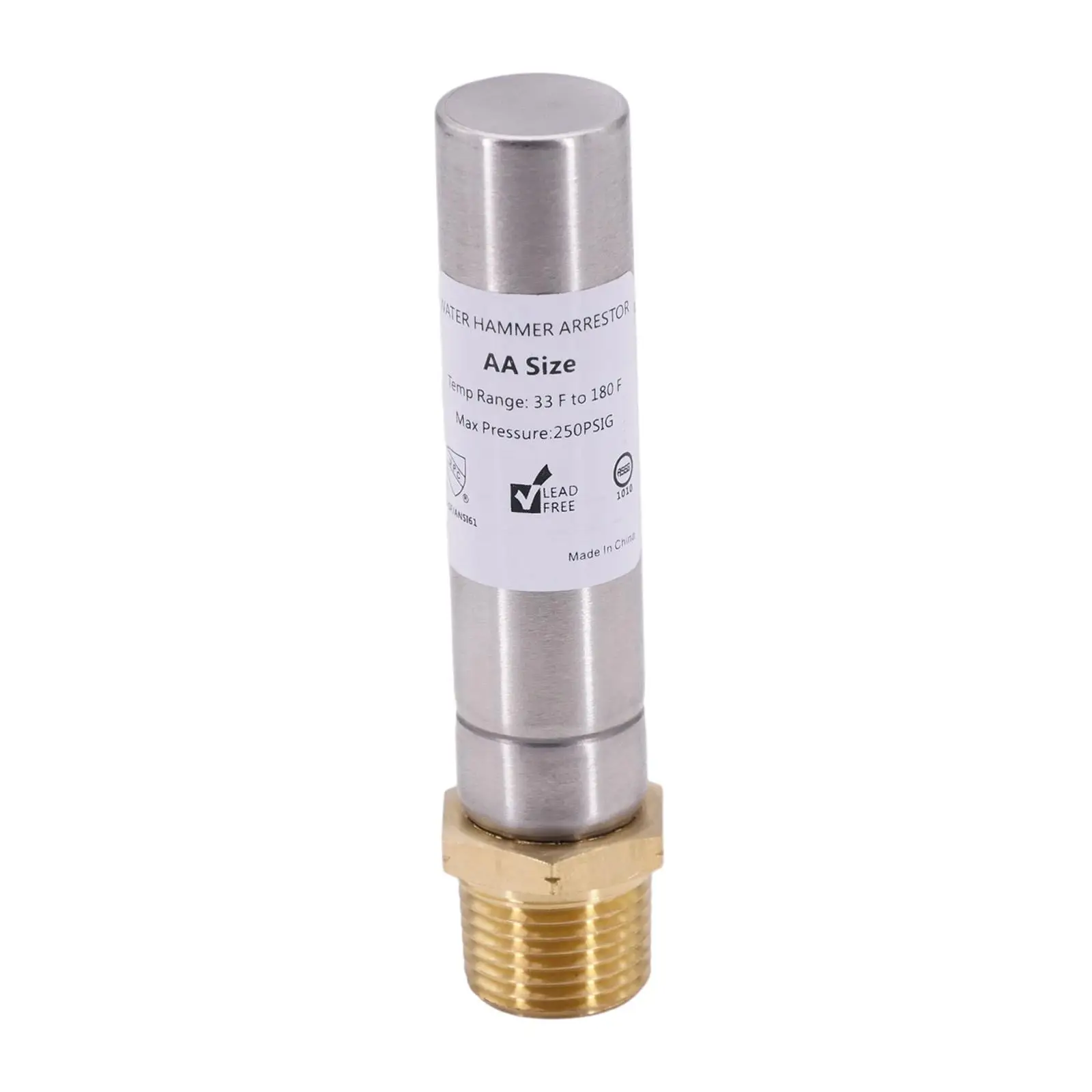 Water Hammer Arrestor Washing Machine Stainless Steel Washer 1/2" NPT Thread