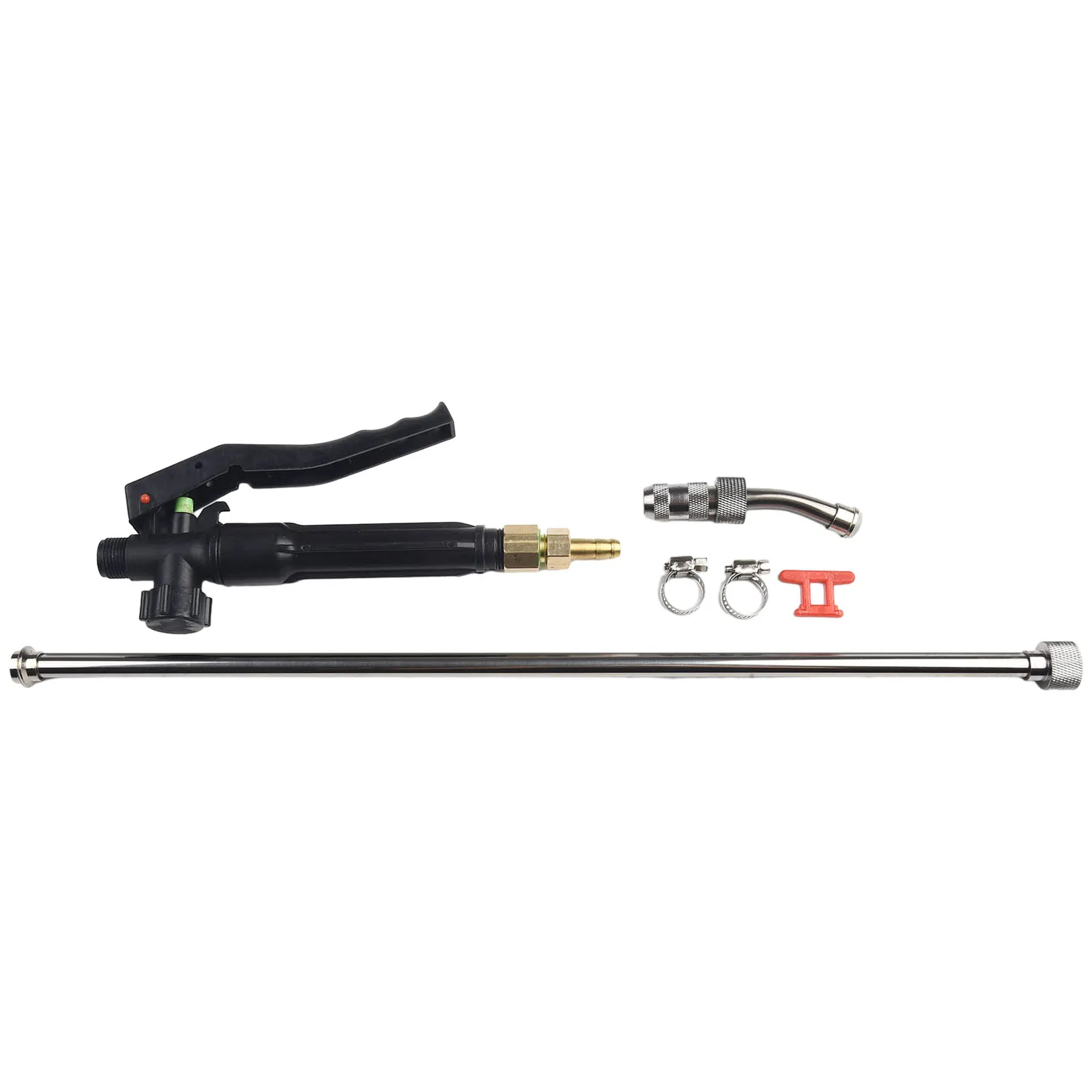 29 inch Length Sprayer Wand Lockable Switch Handle Adjustable Nozzle Stainless Steel and Brass Effective Garden Tool