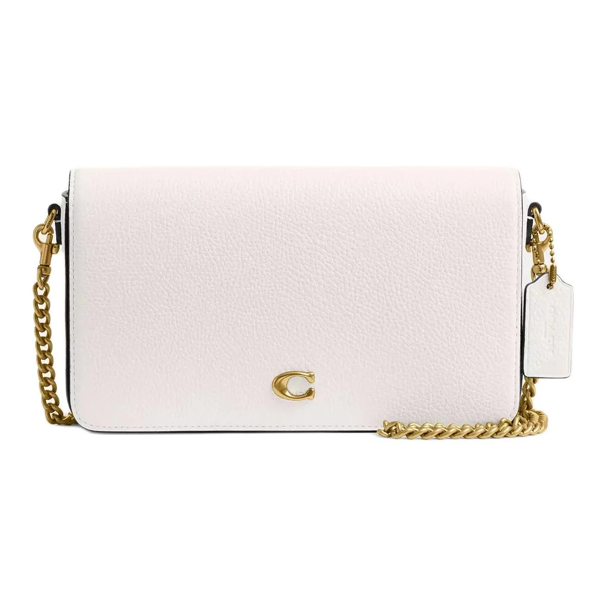 COACH Leather Crossbody Bag, Shoulder Bag Small Women's White CAO01-B4HA