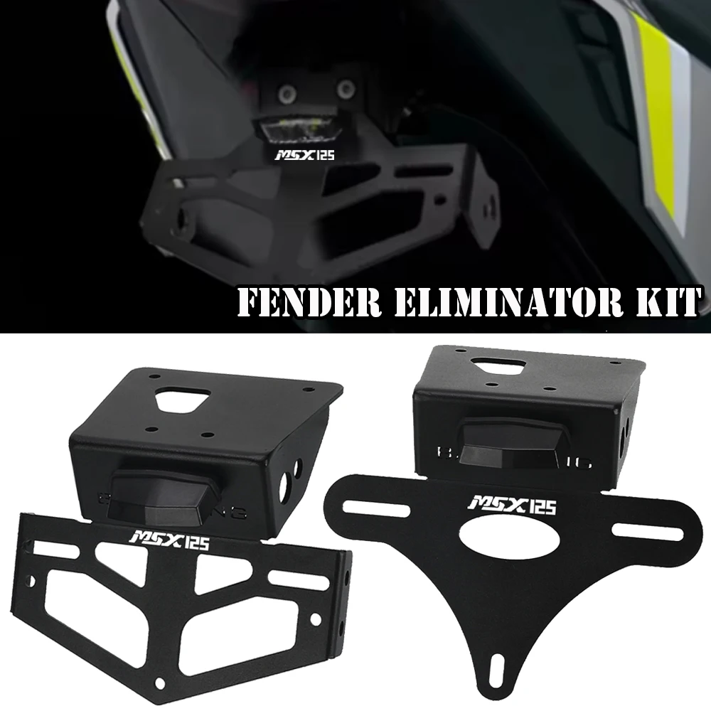 

2023 2024 License Plate Holder Bracket For Honda MSX 125 MSX125 GROM 125 GROM125 2022 Rear Tail Tidy Fender Eliminator Kit