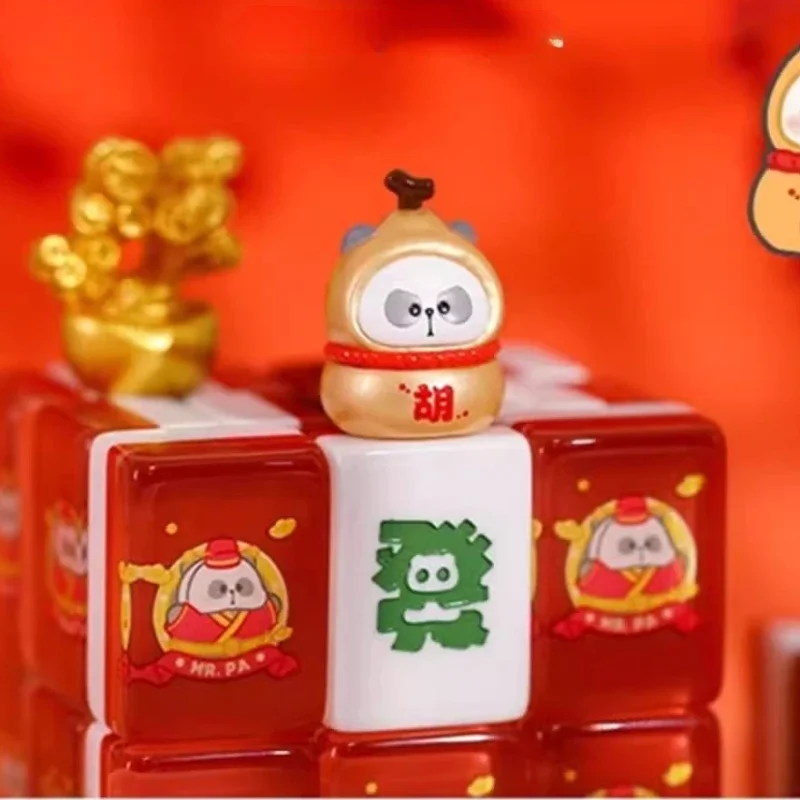 

Small PA 2 Waiting for The Tile A Stroke of Luck Series Blind Box Mini Panda Mahjong Toy Mystery Box Cute Anime Figures Gift