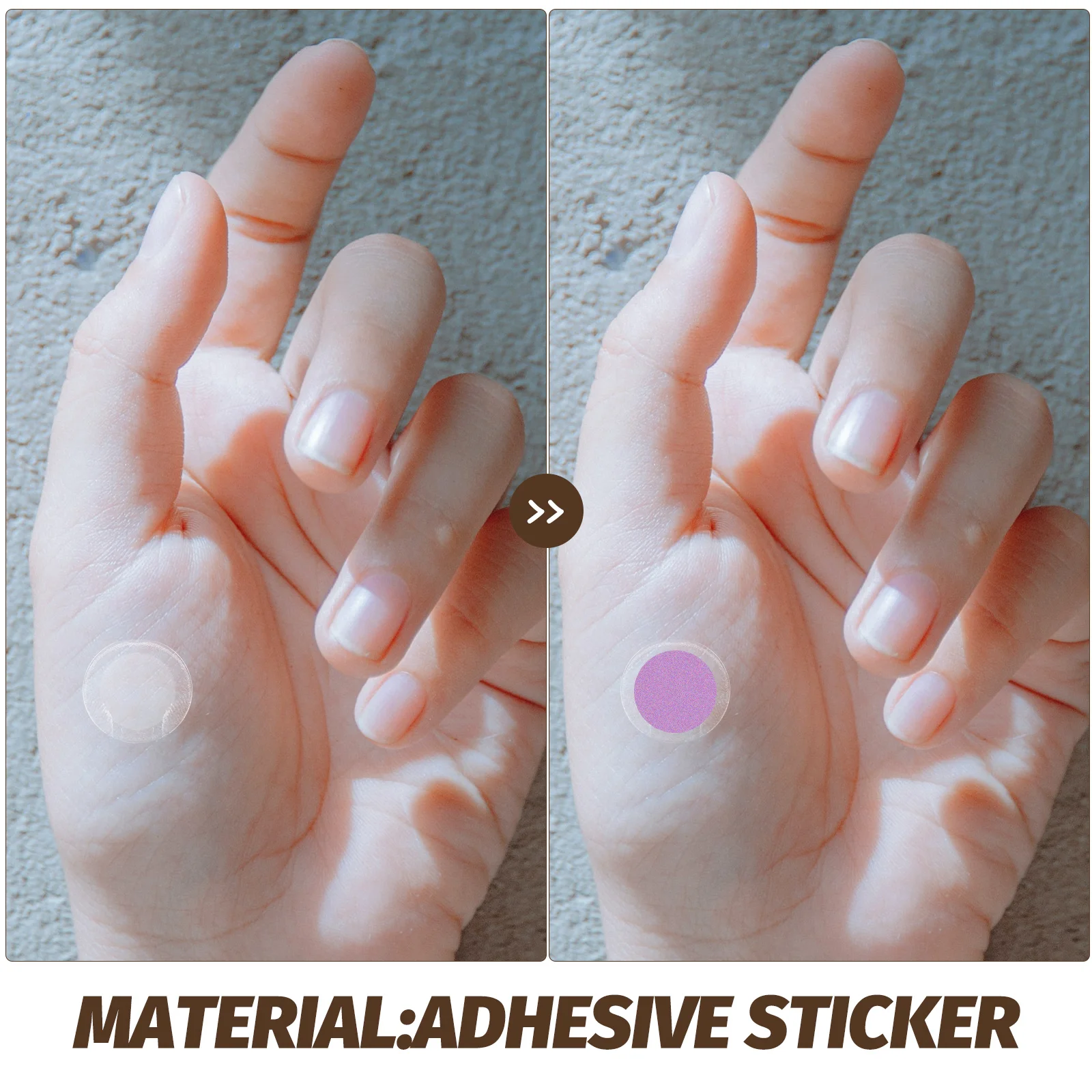 

240pcs Photosensitive Color Changing UV Stickers 10 Sheets 7.4x11cm Sunscreen Labels Portable Protection for Outdoor