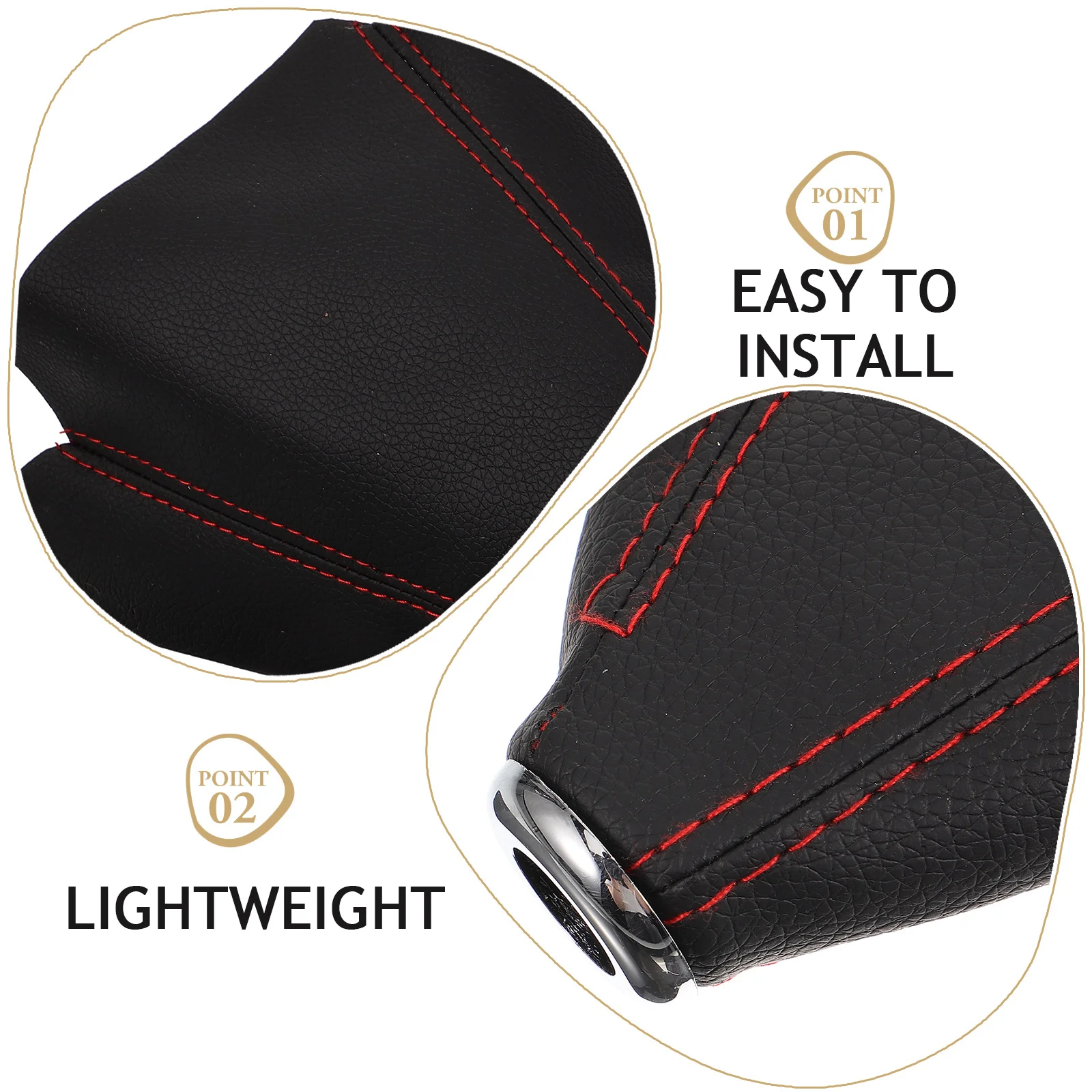 

Universal PU Shift Boot Solid Durable Manual Gear Shift Cover Protective Shifter Boot Retainer Shifter Boots