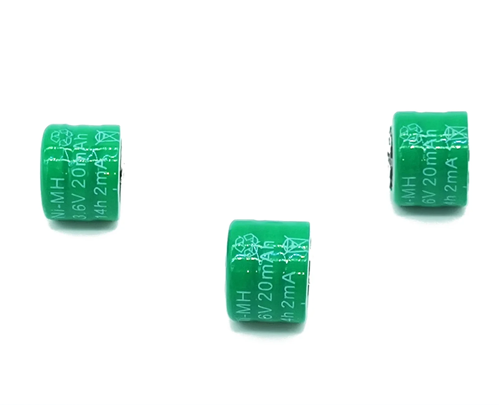 3pcs 3.6V Ni-MH Rechargeable Battery 20mAh 40mAh or 80mAh for LED Lights Remote Controls Sensors Model Toys PLC Power