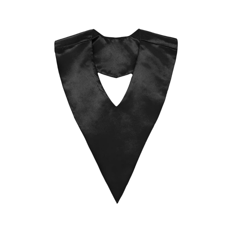ファッション卒業式ストールプレミアムサテンアカデミックストールv字デザインy166
