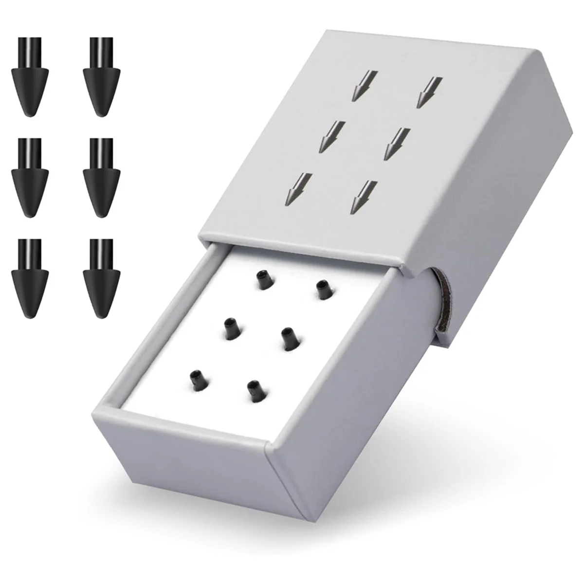 AA98 6 Pcs Replacement Tips Compatible with Paper Pro Pen, Replacement Nibs for Precise Writing with Storage Box