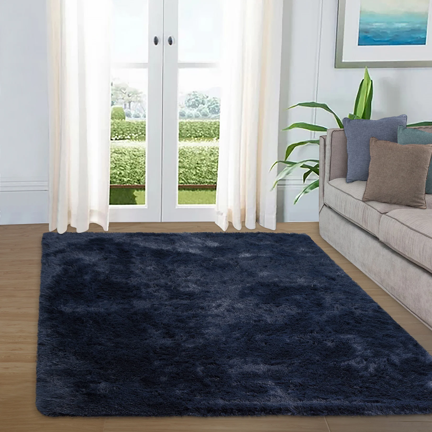 8X10ft Area Rugs for Living Room, Ultra-Luxurious Soft and Thick Faux Fur Shag Rug Non-Slip Carpet for Bedroom,Home Decor Rug