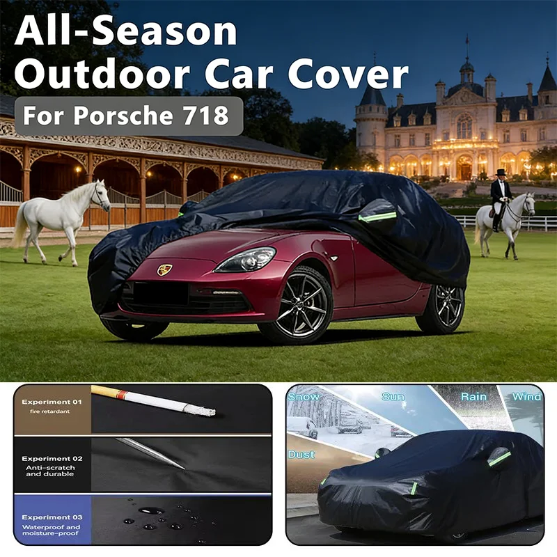 

Car Cover Outdoor Protection Full Car Covers Waterproof Sunshade Snow Cover Anti UV Universal For Porsche 718