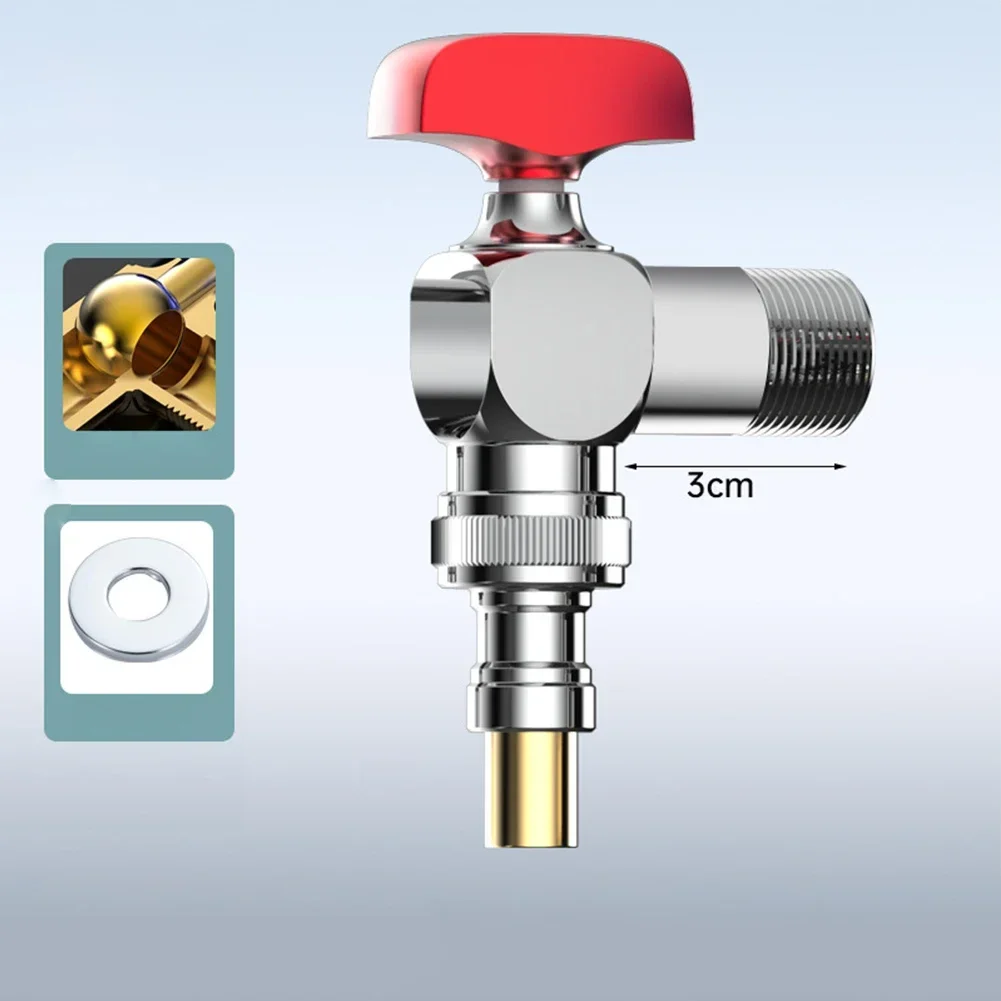 

Латунный шаровой клапан G1/2 с апертурой на входе и выходе, ручной клапан из цинкового сплава, универсальный шаровой клапан для стиральной машины, ванной комнаты