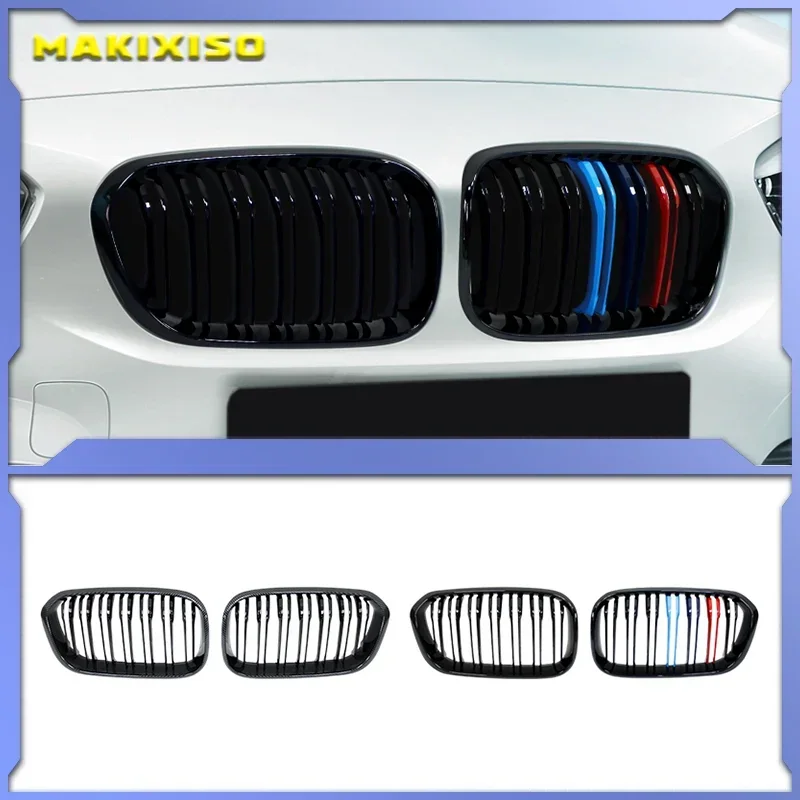 

Car Front Bumper Grilles Kidney Racing Grill For BMW 1 Series F20 F21 LCI 120i 2016 2017 Double Slat Replacement Grille