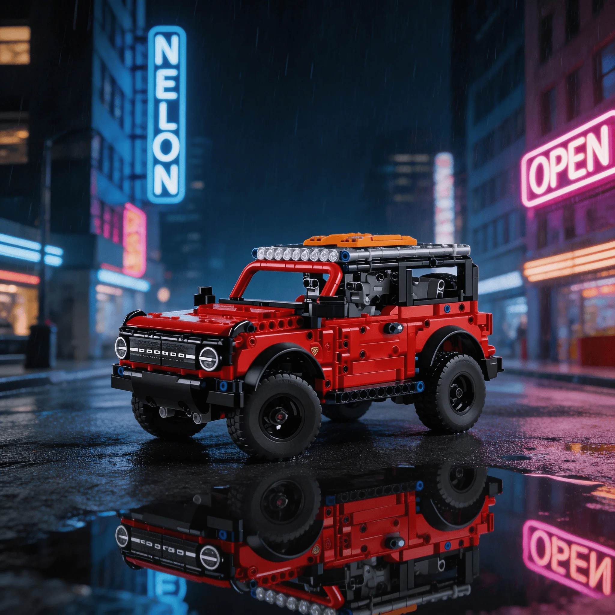 

2026 NEW 943PCS Technical Bronco Racing SUV Car Building Block Bricks Adult Assembly Model Birthday Gifts