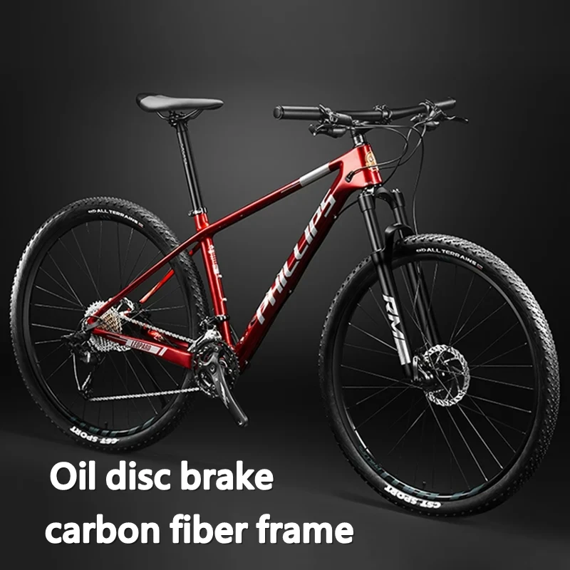 27.5/29 inch MTB Carbon Fiber Mountain Bike Hydraulic Disc Brake Cross Country Bicycle Hydraulic Shock Downhill Bike 33 speed