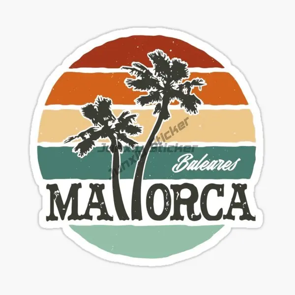 Spain Mallorca Scenic Car Stickers Vinyl Self-adhesive Kayak Surfboard Decor Decal