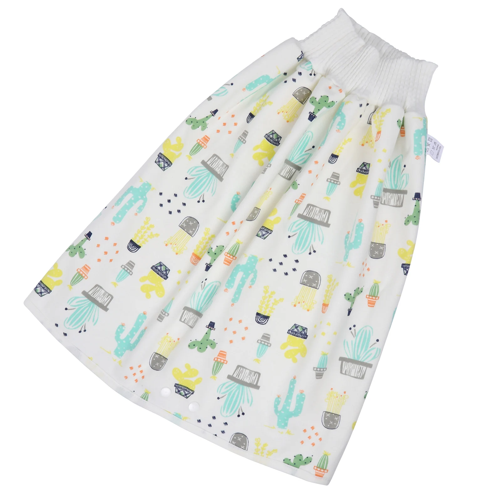 

1pc High-Waist Baby Diaper Skirt Leakproof Comfortable Cotton Training Pants Foldable Air Permeable For Infants