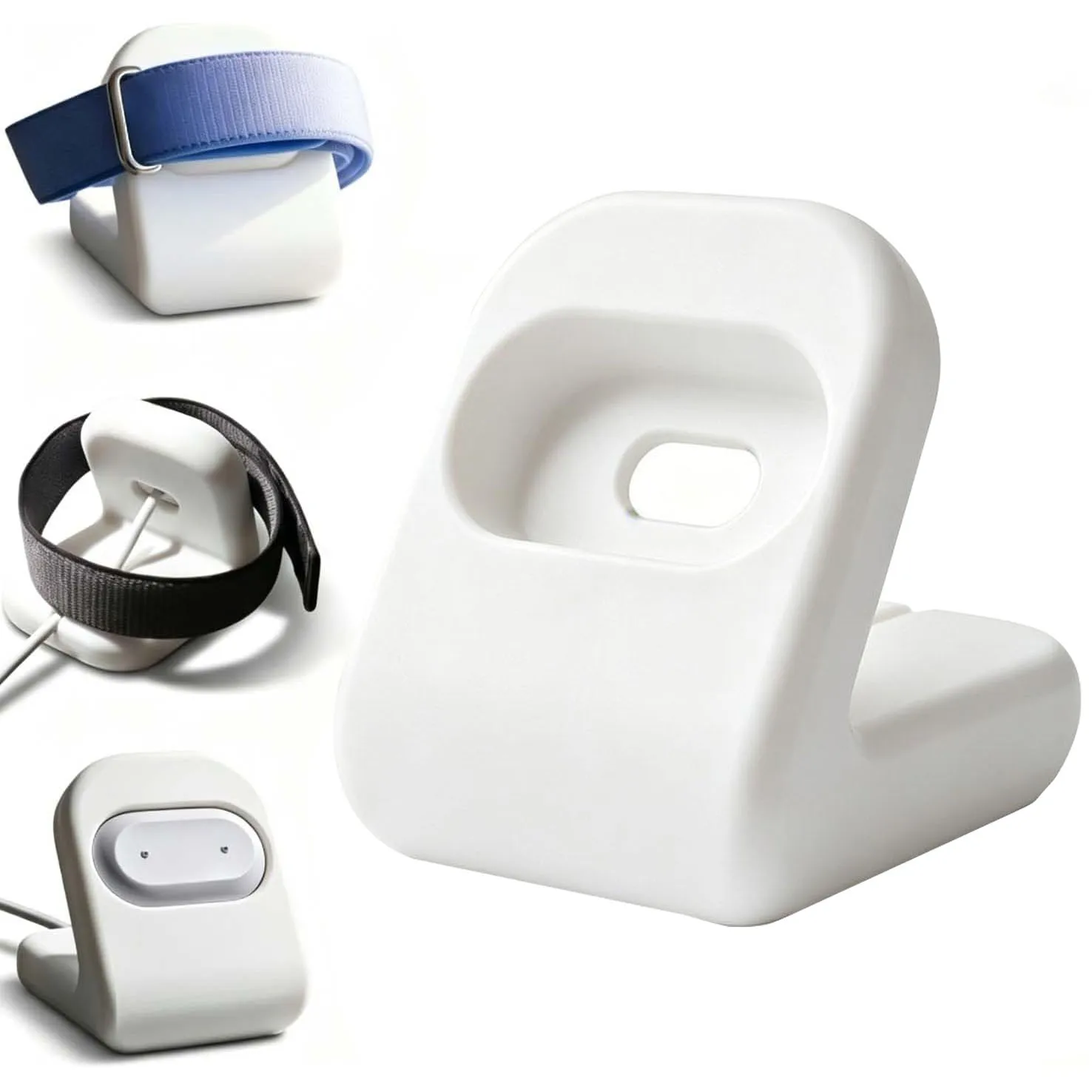 Base de carregamento para google fitbit air, suporte de carregador de mesa, suporte compacto para relógio inteligente, para casa e escritório
