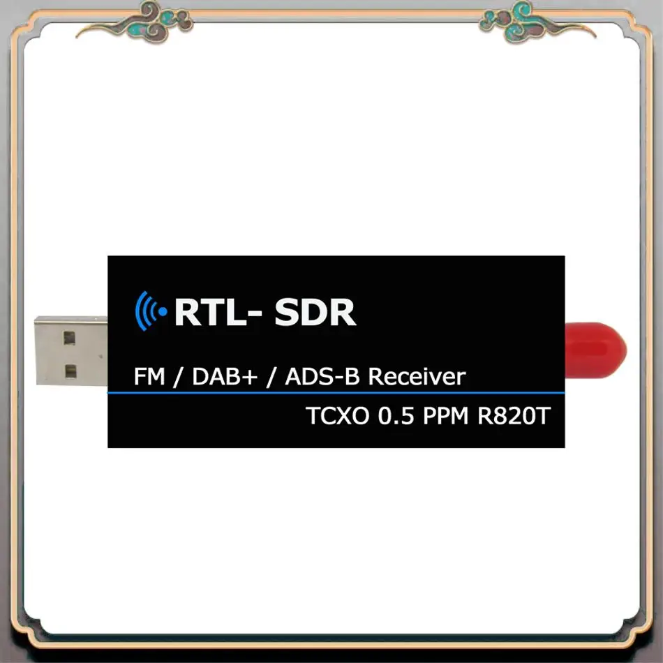 Langlebiger Rtl2832u Rtl Sdr-Empfänger R820T2 USB Rtl-Sdr-Dongle mit 0,5 ppm Tcxo Sma Mjzsee A300U