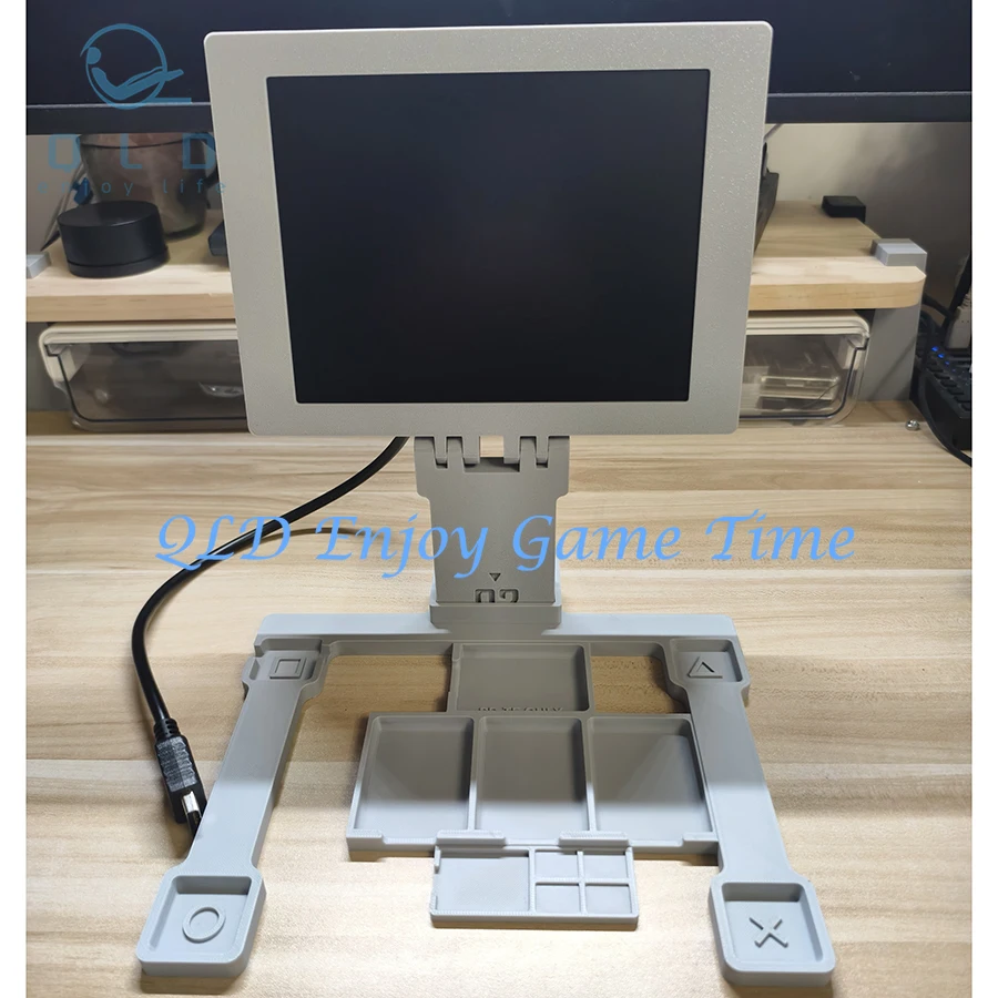 

Design for PS1 Game Console, DC 5V Screen, 3D Print LCD Mini Monitor, 8 INCH Portable Display, Built-in Stereo for PS ONE