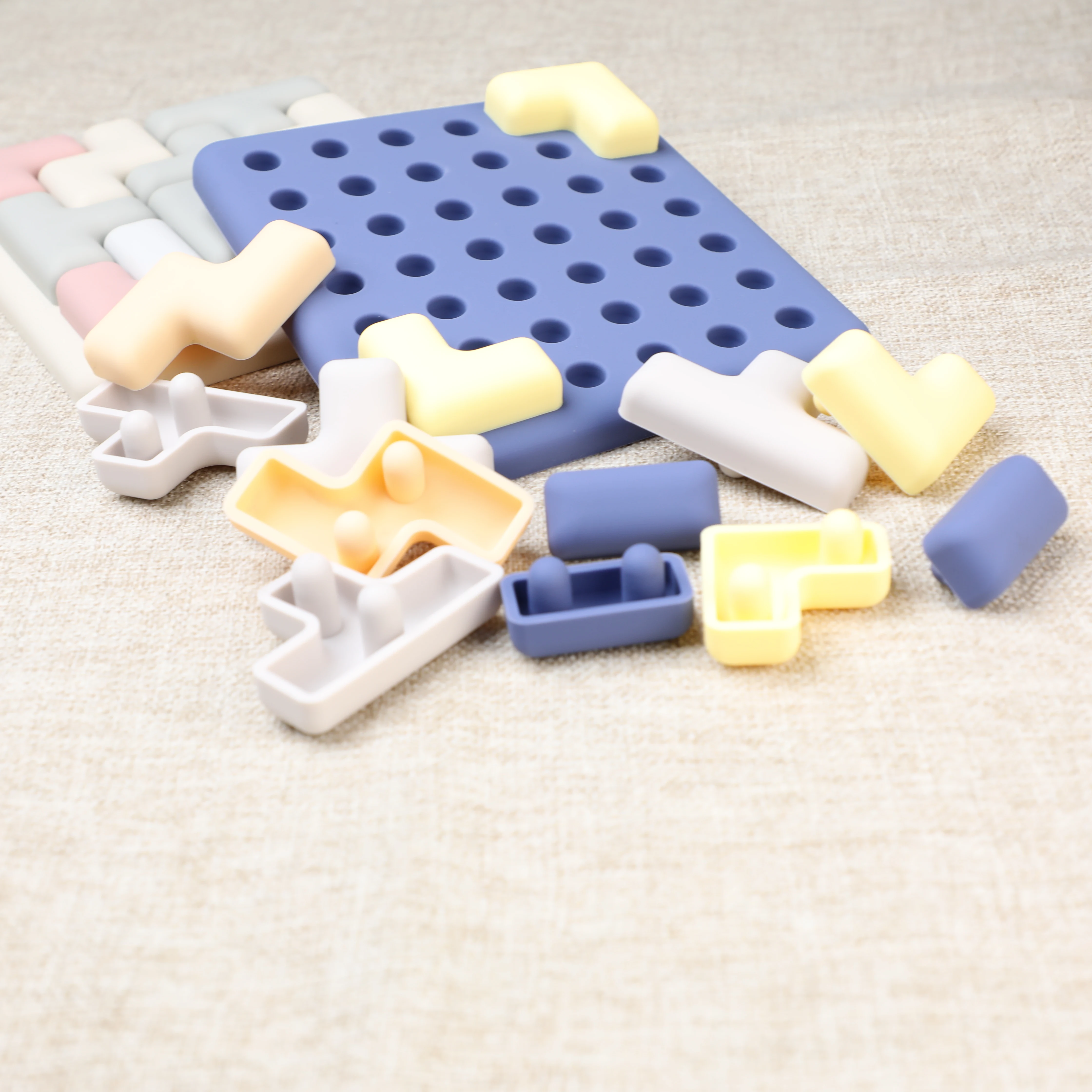 Silicone russo Puzzle Blocks Finger Toys Push Bubble giocattolo sensoriale per bambini e adulti Tangram Jigsaw giocattolo educativo per bambino