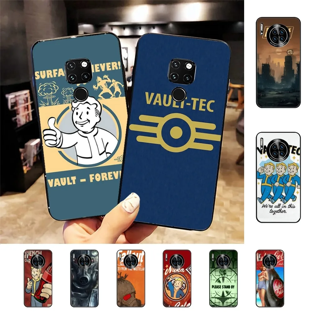 Hot Games V-Vault T-Tec Fallout Logo Movie Phone Case For Huawei Mate 10 20 30 40 50 Lite Pro Nova 3 3i 5 6 SE 7 Pro 7SE