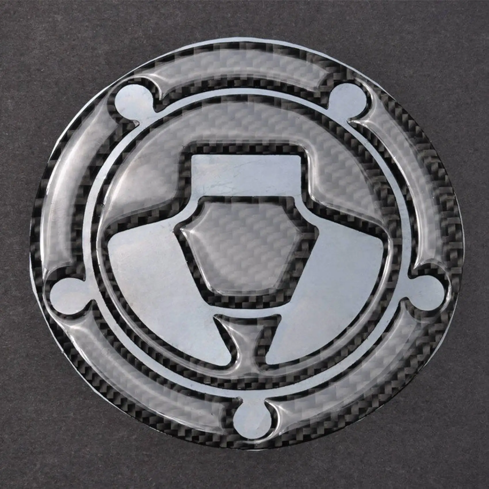 2X Carbon Fiber Fuel Gas Oil Cap Tank Pad Tankpad Protector Sticker For Ninja ZX6R ZX10R Z1000 Z1000SX Z800 Z750 Z650