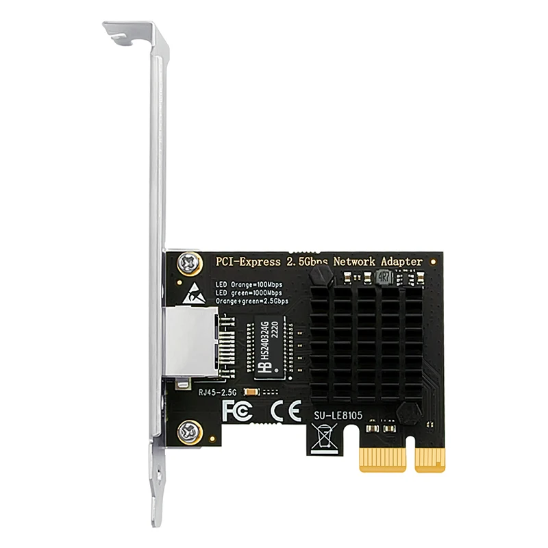 데스크탑 PC용 PCI Express 네트워크 카드, RTL8125BG 칩, 2.5G 기가비트 이더넷 PCIE 네트워크 카드, RJ45 포트 네트워크 카드