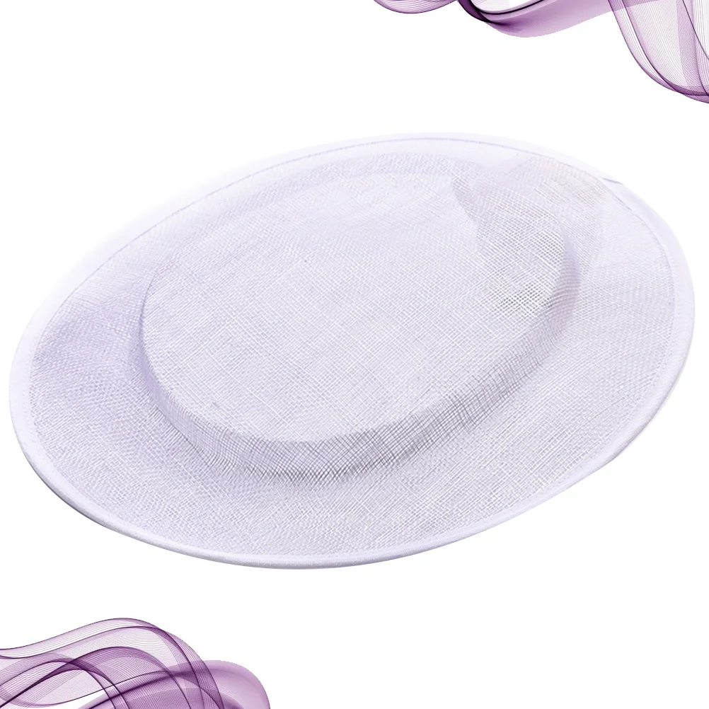 Saucer Sinamay Fascinator Base Czarne kapelusze dla kobiet Koktajlowa damska biała czapka Miss