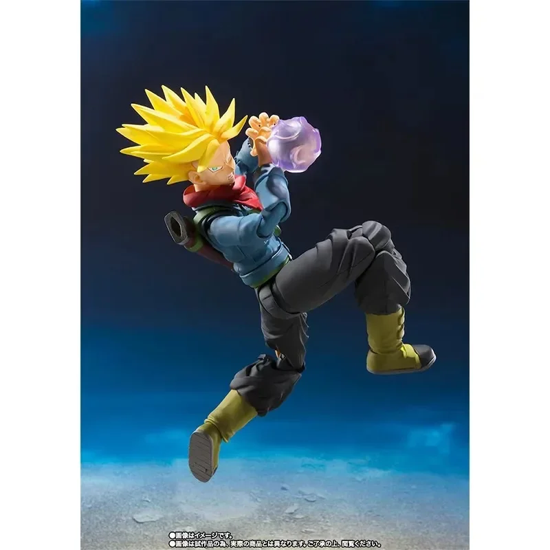 Oryginalny BANDAI S.H.Figuarts SHF Dragon Ball Super Future Trunks pcv Anime figurki Model kolekcja zabawek prezenty w magazynie